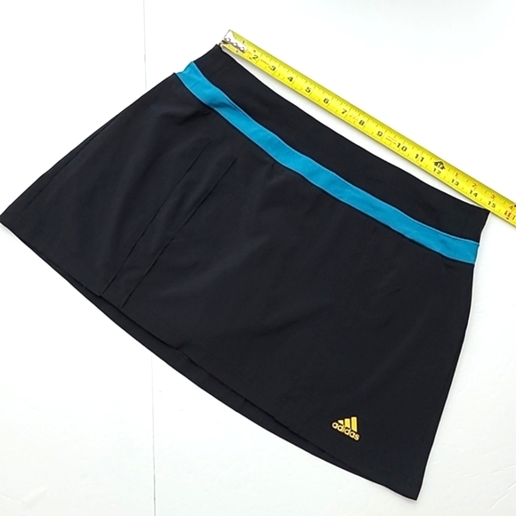 Adidas Climalite Athletic Skort Black & Teal Size Medium - Picture 9 of 13